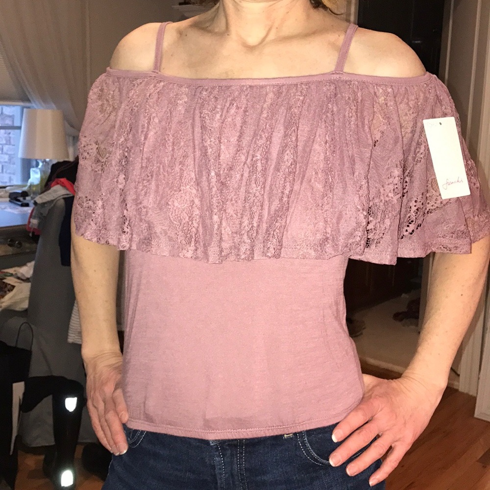 Light pink lace shirt